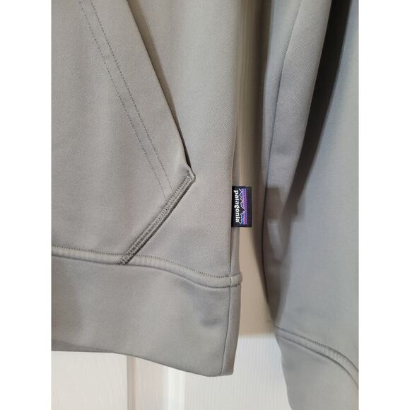 Patagonia Men's Text Logo PolyCycle® Hoody S Grey - Picture 5 of 11